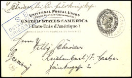 Amerikanische Post In China: 1900, US 2 C. Ganzsachenkarte Mit Stempel MIL.PSTA No. 1 TIENTSIN CHINA DE..00",... - Sonstige & Ohne Zuordnung