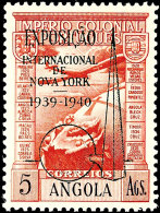 5 A. "Weltausstellung In New York", Flugpost-Ausgabe 1939, Tadellos Postfrisch, Signiert, Mi. Für * 200.-,... - Angola