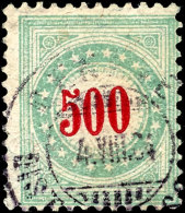 500 C. Opalgrün, Rahmen Kopfstehend, Farbfrisches Kabinettstück Mit Stempel "GENEVE 4. VIII. 84", Je... - Portomarken