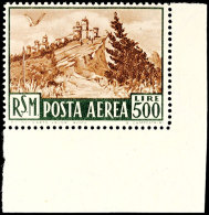 500 Lire Flugpostmarke, Flugpost-Ausgabe 1951, Tadellos Postfrisch, Mi. 250.-, Katalog: 460 **500 Liras Airmail... - Other & Unclassified