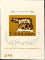1975, Romulus-Block, Geschn., Aufl. 38.500, Tadellos Postfrisch, Katalog: Bl. 122 **1975, Romulus Souvenir... - Rumänien