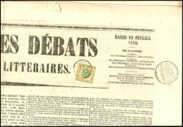 1853, 2 Kr. Auf Kpl. Zeitung, Marke Unten Links Lupenrandig, Sonst Breit Gerandet Und Tadellos, Auf Zeitung Vom... - Other & Unclassified