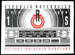 1964, 1 Schilling "40. Jahre Rundfunk In Österreich", Abart "ungezähnt", Tadellos Postfrisch, Mi. 200.-,... - Other & Unclassified