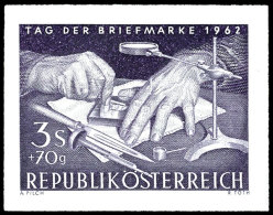 1962, 3 Schilling "Tag Der Briefmarke", Abart "ungezähnt", Tadellos Postfrisch, Mi. 250.-, Katalog: 1167U... - Other & Unclassified
