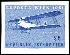 1961, 5 Schilling "Luposta", Abart "ungezähnt", Tadellos Postfrisch, Mi. 250.-, Katalog: 1065U **1961, 5... - Sonstige & Ohne Zuordnung