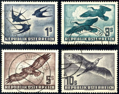 1953, "Vögel" Kpl. Tadellos Gestempelt, 1-5 S. Je Mit Erkennbar Zeitgerechten Stempeln Aus 1954/55, 10 S.... - Sonstige & Ohne Zuordnung