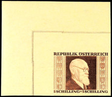 1 Schilling Bis 3 Schilling "Karl Renner" Auf Gelbem Japan-Papier, Geschnitten, Kompletter Satz Vom Eckrand Oben... - Sonstige & Ohne Zuordnung