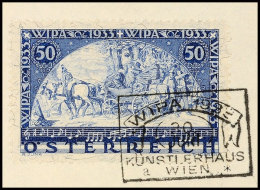 50 Gr. WIPA-Marke, Faserpapier, Mit Sonderstempel Auf Briefstück, Mi. 650.-, Katalog: 556A BS50 Gr.... - Sonstige & Ohne Zuordnung