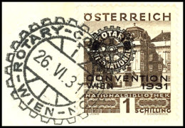 1931, "Rotary" Kpl. Mit Sonderstempeln Je Einzeln Auf Briefstücken, Tadellos, Mi. 400,--, Katalog: 518/23... - Sonstige & Ohne Zuordnung