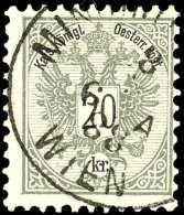 1883, 20 Kr. In D-Zähnung, Tadellos, Mi. 400,--, Katalog: 48D O1883, 20 Kr. In D-perforation, In Perfect... - Other & Unclassified