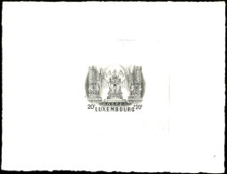 20 Fr. Madonna Von Luxemburg, Probedruck In Schwarz, Format 164 X 124 Mm, Bis Auf Die Übertragung Von... - Sonstige & Ohne Zuordnung