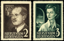 1955, Freimarken "Fürstenpaar" Tadellos Postfrisch, Mi. 240,--, Katalog: 332/33 **1955, Postal Stamps... - Sonstige & Ohne Zuordnung