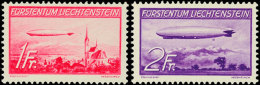 1 Und 2 Fr. Luftschiffe, Postfrisch, Mi. 150.-, Katalog: 149/50 **1 And 2 Fr. Air Ships, Mint Never Hinged,... - Other & Unclassified