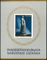 1961, Block, Tadellos Postfrisch, Mi. 130,--, Katalog: Bl. 6 **1961, Souvenir Sheet, In Perfect Condition Mint... - Sonstige & Ohne Zuordnung