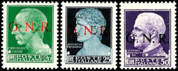 5 C. - 50 L. Freimarken Mit G.N.R.-Aufdruck, Postfrisch, Mi. 3660,-, Katalog: 1/20 **5 C. - 50 L. Postal Stamps... - Other & Unclassified