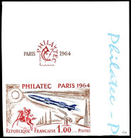 1964, 1 Fr. "Ausstellung Philatec", Abart "ungezähnt", Tadellos Postfrisch, Maury 325.-, Katalog: 1480U... - Sonstige & Ohne Zuordnung