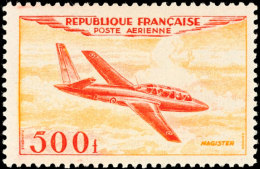 100 Fr. Bis 1000 Fr. Flugpostausgabe 1954 "Flugzeuge", Tadellos Postfrisch, Mi. 300.-, Katalog: 987/90 **100... - Sonstige & Ohne Zuordnung