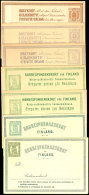 8, 10 Und 16 P., 7 Versch. Ungebraucht Ganzsachenkarten, Katalog: Ex P2/10 GA*8, 10 And 16 P., 7 Various Unused... - Other & Unclassified