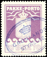70 Oere Paketpostmarke, Tiefrotviolett, Tadellos Gestempelt "Grönlands Styrelse", Facit 290.-, Katalog: 13... - Other & Unclassified