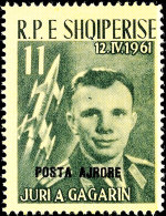 0,50 (L) Bis 11 (L) Freimarken Mit Schwarzem Aufdruck "Posta Ajrore", Flugpostausgabe 1962, Tadellos Postfrisch,... - Albanien