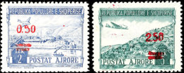 0,50 Auf 2 L. Und 2,50 Auf 5 L. "Flugpostmarken", Flugpostausgabe 1952, Tadellos Postfrisch, Mi. 550.-, Katalog:... - Albania