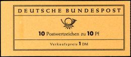 1960, Heuss I, Fluoreszierendes Papier, Markenheftchen Der Erstauflage, Versuchsheftchen, Heftchenblattrand Mit... - Other & Unclassified