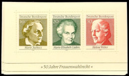 1969, Block-Ausgabe "Frauenwahlrecht", 100 Stück Postfrisch, Mi. 180.-, Katalog: Bl.5(100) **1969,... - Sonstige & Ohne Zuordnung