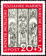 Marienkirche 20 Pfg. Mit Abart "Sprung Im Mittleren Fresko über Figur"  Postfrisch, Fotoattest Schlegel BPP,... - Other & Unclassified