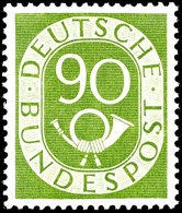 2 Pf. - 90 Pf. Posthornsatz, Tadellos Postfrisch, 80 Pf. Und 90 Pf. Gepr. Schlegel BPP, Katalog: 123/38 **2 Pf.... - Sonstige & Ohne Zuordnung