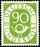 2 Pf. - 90 Pf. Posthornsatz, Tadellos Postfrisch, 80 Pf. Und 90 Pf. Gepr. Schlegel BPP, Katalog: 123/38 **2 Pf.... - Other & Unclassified