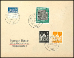 10 Pfg. 100 J. Briefmarken Mit Retusche Des Plattenfehlers I, Portogerecht Auf Sammlerbrief Ab Köln Nach... - Sonstige & Ohne Zuordnung