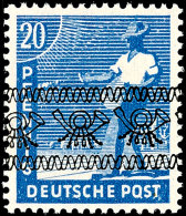 20 Pfennig Arbeiterserie Mit Bandaufdruck, C-Farbe, Tadellos Postfrisch, Fotobefund H.-D. Schlegel BPP:... - Sonstige & Ohne Zuordnung