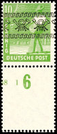 10 Pfennig Arbeiterserie Mit Bandaufdruck, Abart "unten Anhängendes Leerfeld", Tadellos Postfrisch, Mi. 350.-,... - Other & Unclassified