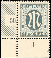 50 Pfg Dt. Druck Schwarzgrün Mit Zähnung C, Tadellos Postfrisch, Gepr. Schlegel BPP, Mi. 200.-, Katalog:... - Other & Unclassified