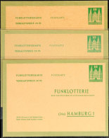 Funklotterie, Dabei FP 2 In Variante Sämisch Und Rahmfarben, Alle 3 GSK Tadellos Ungebraucht, Mi. 210,- Euro,... - Other & Unclassified