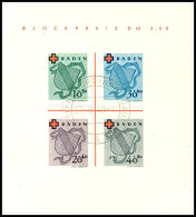Rot-Kreuz-Block Tadellos Gestempelt, Gepr. Schlegel BPP, Mi. 1.500,--, Katalog: Bl.2I ORed Cross Souvir Sheet... - Sonstige & Ohne Zuordnung