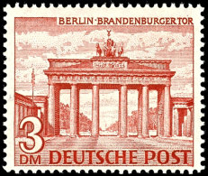 1949, Bauten 3 DM Tadellos Postfrisch, Fotokurzbefund Schlegel BPP, Mi. 300,-- Attest/Certificate:... - Sonstige & Ohne Zuordnung