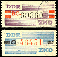 1960, Billets Mit "ungültig"-Stempeln, Tadellos, Mi. 120,--, Katalog: III, IV O1960, Billets With... - Sonstige & Ohne Zuordnung