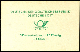 Sondermarkenheftchen 1 Mark, Posthorn Grün, Mit Fünf Werten 20 Pfg Pariser Kommune, Tadellos Postfrisch,... - Sonstige & Ohne Zuordnung