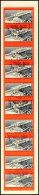 1960, 125 Jahre Deutsche Eisenbahnen, 20 Pfg., Orangerot/schwarz, Geschnitten, Original-Zehnerstreifen, Entwertet... - Other & Unclassified