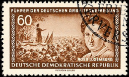 60 Pfg Rosa Luxemburg, Wz. 2XI, Gestempelt - Philatelistische Entwertung, Gepr. Schönherr BPP, Mi. Für... - Sonstige & Ohne Zuordnung