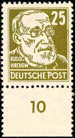 25 Pfg Virchow, Grauoliv, Gewöhnliches Papier, Wz. 2 X I, Tadellos Postfrisch, Gepr. Weigelt BPP, Mi. 200.-,... - Other & Unclassified