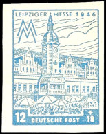 12+18 Pf. Graublau, Wz.Y, Ungezähnt, Tadellos Postfrisch, Gepr. Ströh BPP, Mi. 2.000.-, Katalog: 163BYb... - Sonstige & Ohne Zuordnung