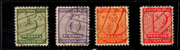 5 Pfg Bis 12 Pfg Ziffern Mit Wz 1X, Tadellos Gestempelt, Gepr. Ströh BPP, Mi. 190.-, Katalog: 120/23X O5... - Other & Unclassified