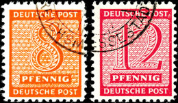 5-12 Pf Mit Postmeisterzähnung Roßwein Tadellos Gestempelt, Gepr. Jasch BPP, Mi. 550,--, Katalog:... - Other & Unclassified