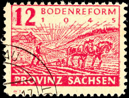 12 Pf. Dunkelrosarot, Y-Papier, Allseits Gezähnt, Tadellos Gestempelt, Gepr. Ströh BPP, Mi. -.-, Katalog:... - Sonstige & Ohne Zuordnung