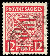 12 Pfg Rosarot Mit Plattenfehler I, Gestempelt, Mi. 300.-, Katalog: 79YaI O12 Pfg Rose Red With Plate Flaw I,... - Other & Unclassified