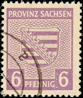 6 Pf. Rötlichgrauviolett, Gestempelt, Gepr. Ströh BPP, Mi. 250.-, Katalog: 76Yb O6 Pf. Reddish Gray... - Other & Unclassified