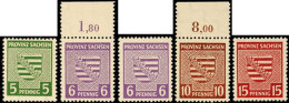 Mi. 75Yb, 76Yc(2), 78Yb Und 80yb, Je Tadellos Postfrisch, Gepr. Ströh BPP, Katalog: 75Yb,u.a. **Michel.... - Other & Unclassified