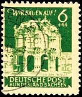 6+44 Pf. Wiederaufbau, Doppeldruck, Tadellos, Gestempelt, Fotoattest Zierer BPP, Mi. 300.- Attest/Certificate:... - Sonstige & Ohne Zuordnung